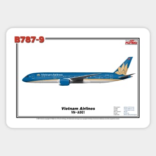 Boeing B787-9 - Vietnam Airlines (Art Print) Sticker